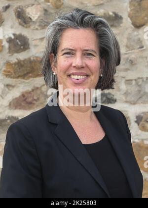 Dr. Tamara Zieschang Ministerin für Inneres und Sport des Landes Sachsen-Anhalt am 13.04.2022 a Wolmirstedt Foto Stock