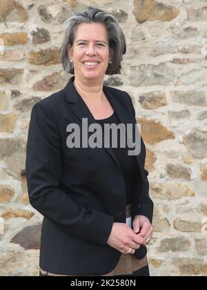 Dr. Tamara Zieschang Ministerin für Inneres und Sport des Landes Sachsen-Anhalt am 13.04.2022 a Wolmirstedt Foto Stock