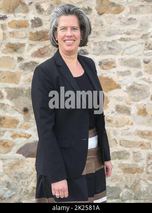 Dr. Tamara Zieschang Ministerin für Inneres und Sport des Landes Sachsen-Anhalt am 13.04.2022 a Wolmirstedt Foto Stock