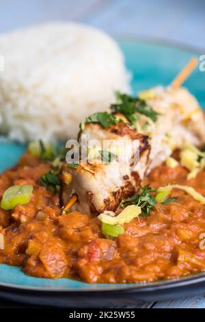 pollo al curry Foto Stock