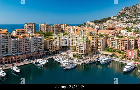 Port de Fontvieille Foto Stock
