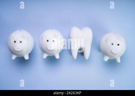 Denaro dentistico e costo dentista Foto Stock