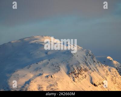 Lyngen-Alps, Troms og Finnmark, Norvegia Foto Stock