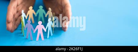 Inclusione e diversità Foto Stock