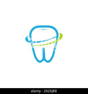 Mondo del dentista giorno. Dental Clinic logo. Vettore logo dentista. Dental Clinic logo. Foto Stock