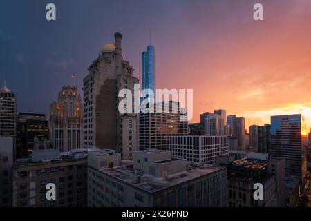 InterContinental Hotel a Magnificent Mile, Chicago. Foto Stock