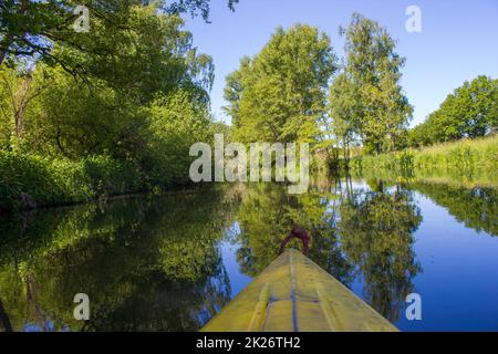 Fiume Niers, regione del basso Reno, Germania Foto Stock