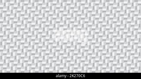 Panoramic Silver Gradient Metal Wicker background, elementi ripetitivi - vettore Foto Stock