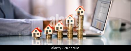 Casa immobiliare tassazione online Foto Stock