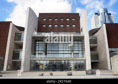 Cincinnati, Ohio, Stati Uniti. 9 marzo 2022: National Underground Railroad Freedom Museum Foto Stock