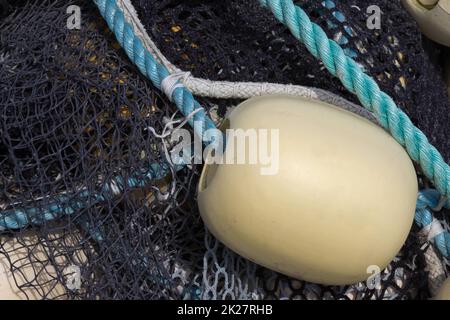 Dettaglio di una rete da pesca / pesca industriale Foto Stock