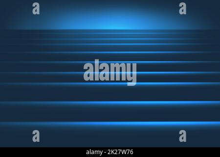 Digital astratto sfondo blu con effetti di luce Concept serie 1298 Foto Stock