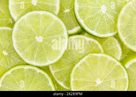 Limes agrumi lime raccolta cibo sfondo frutta fresca Foto Stock