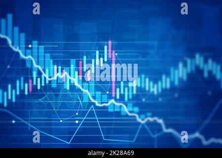 Concetto di crisi Econimical. Diffusa nel mondo, l’economia è in calo. illustrazione 3d Foto Stock