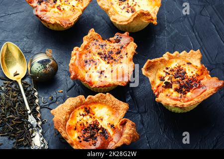 Cupcake al formaggio casolare, muffin Foto Stock