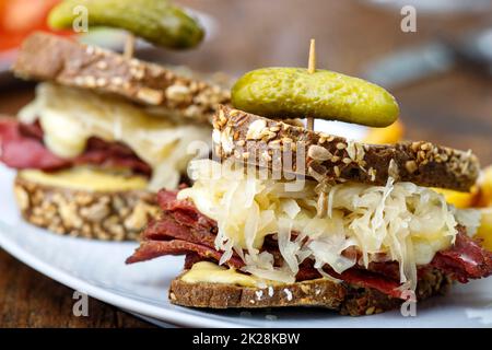 sandwich reuben Foto Stock