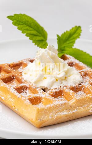 waffle belgi Foto Stock