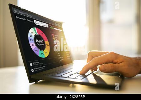 App Money Planning Budget Tracker Foto Stock