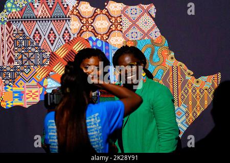 09/19/2022 New York, atmosfera di New York all'inarrestabile Conferenza sull'Africa, tenutasi a Cipriani 42nd Street a New York City, lunedì 19 settembre 2022. Foto di Jennifer Graylock-Graylock.com 917-519-7666 Foto Stock