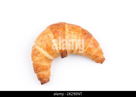 Croissant su sfondo bianco Foto Stock