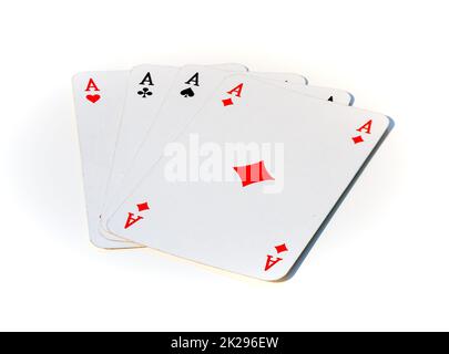 Carte da gioco ACES Foto Stock