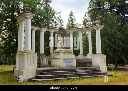 Cimitero commemorativo sovietico a Zagan, Polonia Foto Stock