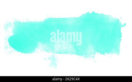 Sfondo blu decorativo acquerello - sfondo pennello Foto Stock