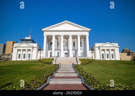 L'edificio della capitale di stato a Richmond, Virginia Foto Stock