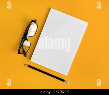 Articoli di cancelleria mock up Foto Stock