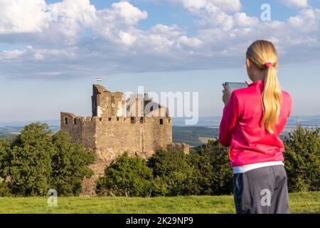 Castello di Holloko, Nord Ungheria Foto Stock