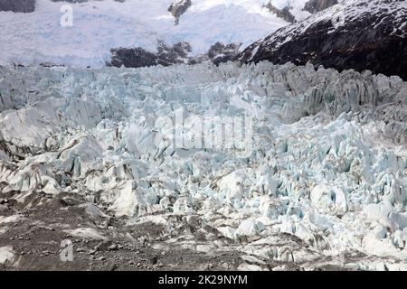 Ghiacciaio di Pia in Patagonia. Cile. Sud America Foto Stock