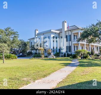 Biloxi Mississippi Visitor Complex e museo. Edificio anteguerra costruito su proprietà di una casa storica distrutta dall'uragano Katrina. Foto Stock