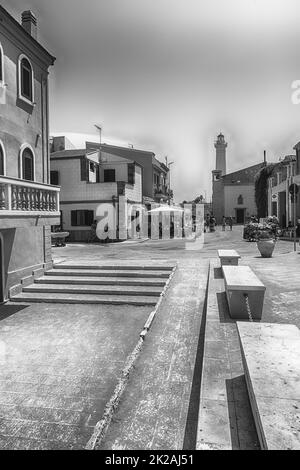 PUNTA SECCA, ITALIA - 13 AGOSTO 2021: Location della Casa dell'Ispettore Montalbano, serie televisiva basata sui romanzi detective di Andrea Camilleri Foto Stock