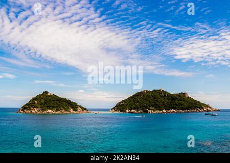 Spiaggia di Nang Yuan vicino a Koh Tao Koh, Thailand Surat Thani. Foto Stock