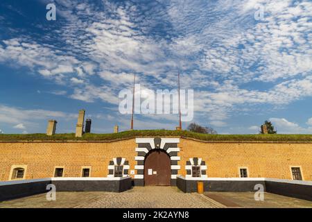 Piccola fortezza e memoriale delle vittime della guerra mondiale del 2nd, Terezin, Boemia settentrionale, Repubblica Ceca Foto Stock