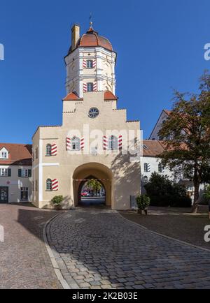 Aichach, piccola città della Germania Foto Stock