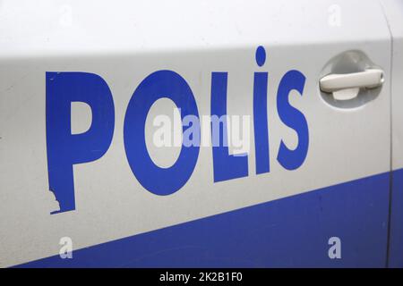 Auto di polizia a Istanbul. Turchia Foto Stock