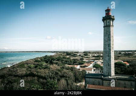 Faro di balene - Phare des baleines - nell'isola di Re Foto Stock