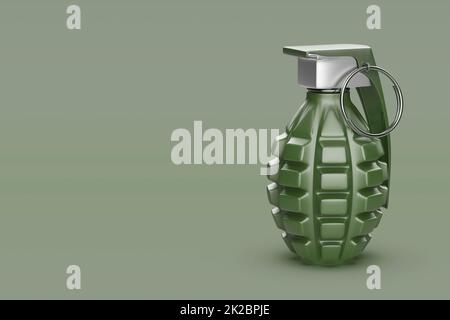 Granata a mano a frammentazione Foto Stock