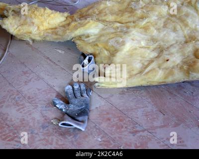 Ristrutturazione della casa in un vecchio edificio appena acquistato Foto Stock