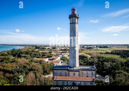 Faro di balene - Phare des baleines - nell'isola di Re Foto Stock