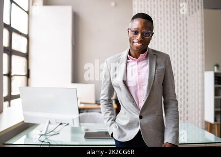 Ritratto di successo di Business Manager Foto Stock
