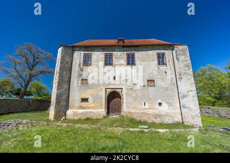 Fortezza di Cuknstejn vicino a nove hrady, Boemia meridionale, Repubblica Ceca Foto Stock