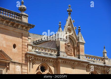 L'antica città di Mdina a Malta. Isole Maltesi Foto Stock