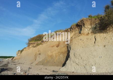 Ripida costa vicino Heiligenhafen Foto Stock