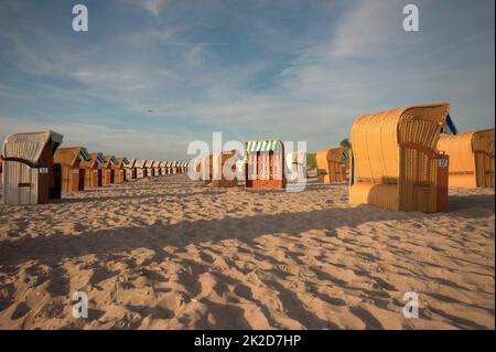 sabbia e vedere a wustrow - ostsee in germania Foto Stock