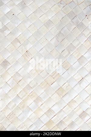 Sfondo beige intrecciato a trama reed Foto Stock