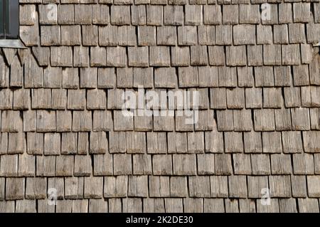 Mont Saint michel tetto architettonico in legno Foto Stock