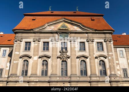 Monastero di Plasy cistercense barocco, regione di Plzen, Repubblica Ceca Foto Stock