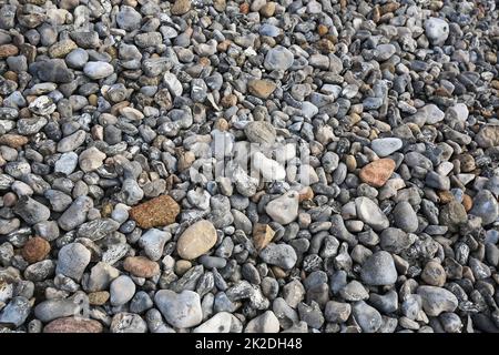 Brughiera stretta con campi di selce Foto Stock